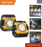 Ultra-light 2 Pack Led Work Lights Waterproof With Long-lasting Battery Life. Fixed Price $64.77.