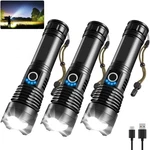 3PACK Rechargeable Flashlights High Lumens, Super Bright Flashlight, 5MODES L.... Fixed Price $23.36.