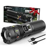Flashlights High Lumens 100000 Rechargeable, Super Bright 50W Led, Long. Fixed Price $34.31.