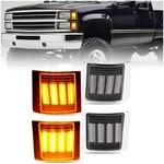 Hecasa Corner Lights Led 4PCS Compatible With 1994-2000 Chevy Chevrolet C/k 1.... Fixed Price $65.70.
