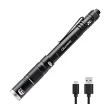 Okcomuy Rechargeable Pen Flashlight IP67 Waterproof With Pocket. Fixed Price $25.49.