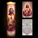 Led Flameless Prayer Candle Set With Religious Card For Easter, Halloween,. Fixed Price $17.05.