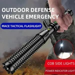 Rechargeable Tactical Flashlight Long Handle Self Defense Torch Window Breaker. Fixed Price $15.90.