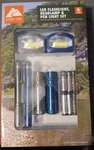 Ozark Trail 6-PIECE Led Flashlight, Penlight, & Headlamp Combo. Fixed Price $14.49.