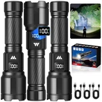 Rechargeable Flashlights 3 Pack Super Bright Led Tactical Waterproof. Fixed Price $59.99.