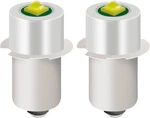 Pack Led Flashlight Replacement Bulb With 18V 12V 19.2V 6-24 Volt And 3W. Fixed Price $12.54.