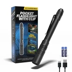 Rechargeable Pen Flashlight, 800LM Zoomable Pocket Flashlights With Cli.... Fixed Price $35.38.