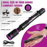 Everbrite Rechargeable Pen Flashlight With Uv And White 4 Mode New. Fixed Price $20.99.