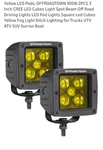 Offroadtown Led Cubes 3IN 100W Cree Pods Driving Lights (open Box). Fixed Price $34.99.