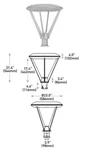 Cree-edr ARE-EDR-5S-R3-04-D-UL-SV-525 Edge M Series Led Outdoor Round Area Light. Fixed Price $951.91.