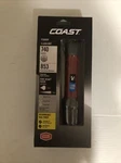 Coast Polysteel PS600R 740 Lum Rechargeable Waterproof Led Flashlight, Red. Fixed Price $35.00.