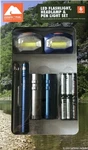 Ozark Trail 6-PC Led Flashlight Penlight Headlamp Camp Hiking Lights Set Battery. Fixed Price $13.55.