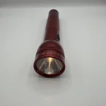 Mag-lite 2 D-cell Flashlight 10" Red Aluminum Tested Working Low. Fixed Price $24.95.