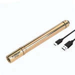 Acebeam PT20 Limited Edition Portable 2X Aaa Edc Penlight 500 Lumens - Brass Col. Fixed Price $49.80.