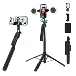 Auto Face Tracking Selfie Stick Tripod With Fill Black 6 Accessories. Fixed Price $61.59.
