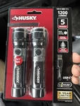 Husky Rechargeable 2-PACK Focusing Flashlight Home / Auto Outdoors New!. Fixed Price $24.90.