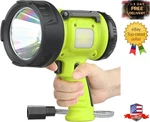 Rechargeable Spotlight Flashlight With 1000,000 High Lumen Led, Waterproof Handh. Fixed Price $39.99.