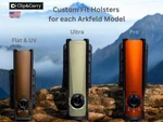 Clip & Carry Sheath For Olight Arkfeld Flashlight Made In Usa -with Teklok. Fixed Price $24.99.