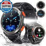 Leuceira Military Smart Watches For Men With Led Flashlight, Tactical Rugged. Fixed Price $76.99.