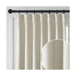Linen Pinch Pleated Sheer Curtain With Liner For Bedroom,back Tab Luxury Full.... Fixed Price $103.27.