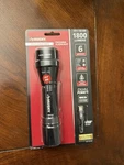 Husky Rechargeable Led Flashlight 1800 Lumens Dual Power Adjustable Focus Usb. Fixed Price $15.00.