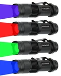 4 Colors Flashlights Including Red Green Blue Black Flashlight, 3 Mode .... Fixed Price $31.67.