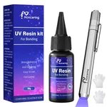 Honcaring Uv Resin Kit With Light, Fast Drying Beginner-friendly 30G, Clear. Fixed Price $17.18.