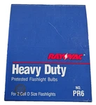 Rayovac PR6 Heavy Duty Bulbs For 2 Cell Size Flashlights Pack Of 10. Fixed Price $15.99.