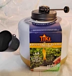 Tiki Adjustable Flame Glass Refillable Votive Top Torch For Outdoor Yard. Fixed Price $17.99.