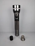 Vintage Mag-lite Cell Battery Silver Flashlight 10" Tested Batteries Not Inclu. Fixed Price $14.99.