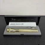 Maglite Led Aaa Flashlight Gold Presentation Box Not Tested. Fixed Price $20.00.