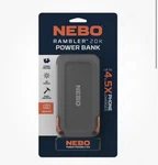 Nebo Rambler 20K Mah Power Bank & Light, Usb-a Usb-c, NEB-PBK-0008. Fixed Price $40.00.