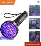 Ultra Bright 100 Led Black Uv Flashlight For Pet Urine Detection & Bed .... Fixed Price $40.99.