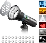 Photoolex Colors Photography Flashlight With 20 Magnetic Pattern Gobos, 840.... Fixed Price $76.99.