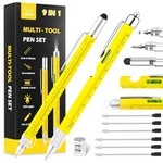 Gifts For Dad Men HIM,2 Pack Multitool Pen,multi-tool With Stylus, Yellow. Fixed Price $20.87.