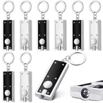 Glooglitter 8 Pcs Mini Keychain Flashlight Led Black, Silver. Fixed Price $13.28.