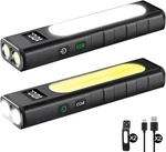 Flashlights High Lumens 1800, Flat Edc Rechargeable, Mag. Fixed Price $43.99.