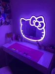 Led Light Hello Kitty Vanity Mirror Tactile Buttons And Charger. Fixed Price $218.62.