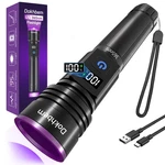 Dokhbem 365NM Uv Flashlight Rechargeable, Black With Lcd Display. Fixed Price $59.99.