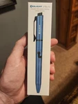 Olight Open Pro - Lake Blue Led Penlight With Green Pointer Discontinued. Fixed Price $88.00.