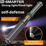 Rechargeable Tactical Flashlight Long Handle Self Defense Torch Window Breaker. Fixed Price $15.03.