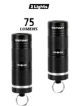2 Defiant 75 Lumens Ultra Compact Rechargeable Keychain Light. New Packaging. Fixed Price $24.97.