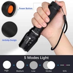 Led Tactical Flashlight Binwo Bright 2000 Lumen Black Metal 5 Mode. Fixed Price $17.99.