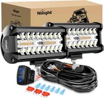 Nilight 6.5INCH Off-road Led Bar 2PCS 120W 3 Modes White/amber/white&amber. Fixed Price $44.99.