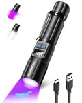 Black Flashlight, Uv Usb Rechargeable With Lcd Display, Zoomabl.... Fixed Price $34.98.
