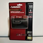 Husky Flashlight 500LM Magnetic Rechargeable Led Holster Portable 6-MODE. Fixed Price $23.99.