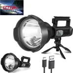 Rechargeable Spotlight, 3,000,000L High Lumens Led Lights Outdoor Handheld. Fixed Price $61.37.