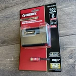 Husky 500 Lumens Led Compact Flashlight W/ Rechargeable Holster, 6 Modes Usb-c. Fixed Price $17.99.