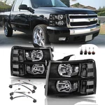Headlights Assembly W/bulb & Wiring Harness For 2007-2013 Chevy Silverado 1500,. Fixed Price $214.99.