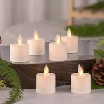 Luminara Flameless Battery Led Tealight Candles With Remote Ivory 2" X 1.4"D. Fixed Price $33.99.